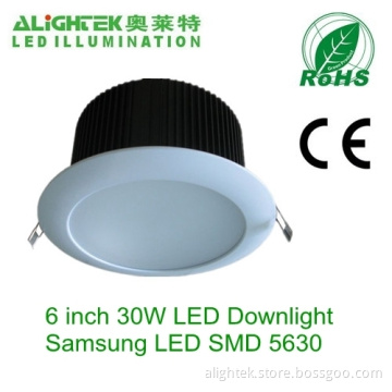 30w Retrofit Led Downlight 6 Inch 